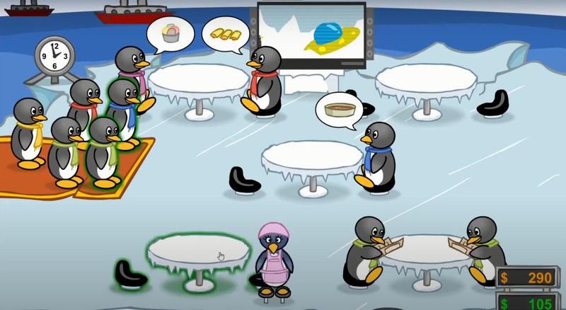 Penguin Diner Full Gameplay Walkthrough 